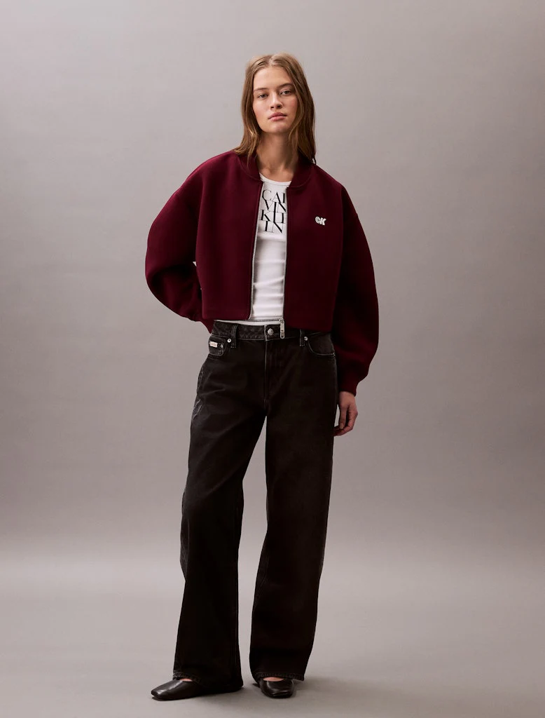 Calvin Klein Jeans naisten takki, K-OVRSZD SCB ZP BMB Viininpunainen - Image 5