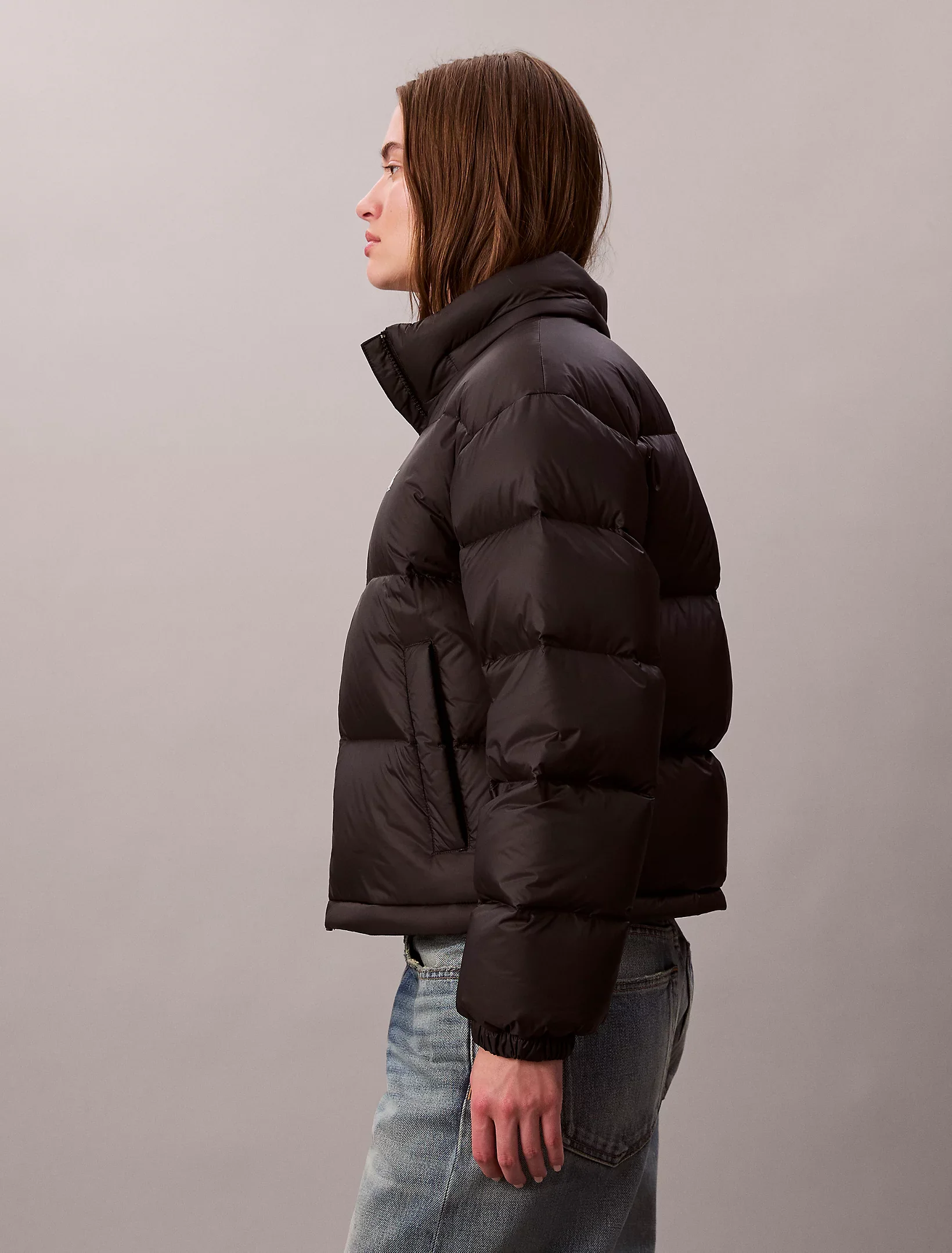 Calvin Klein Jeans naisten untuvatakki, ESSENTIAL MIDWEIGHT PUFFER JACKET Musta - Image 2