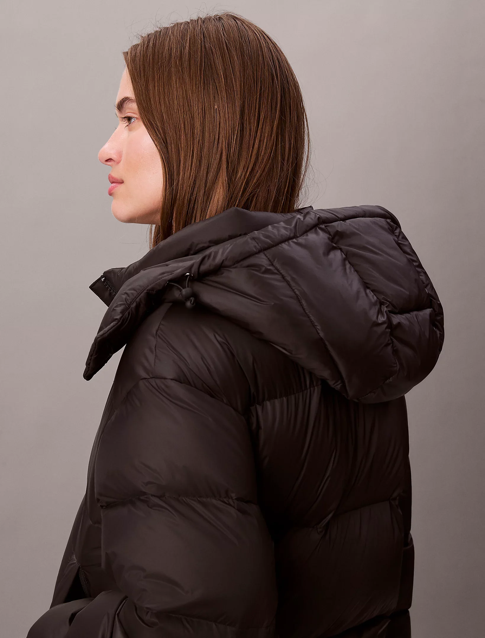 Calvin Klein Jeans naisten untuvatakki, ESSENTIAL MIDWEIGHT PUFFER JACKET Musta - Image 5