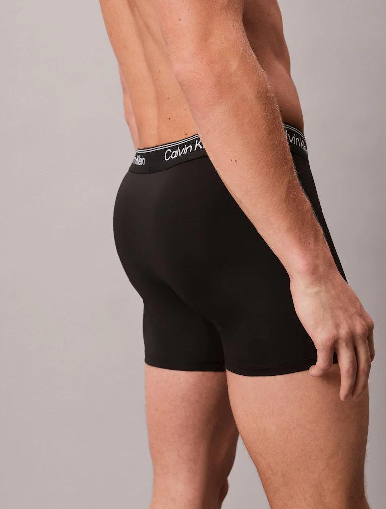 Calvin Klein miesten bokserit, BOXER BRIEF 3 PACK NOS Musta - Image 3