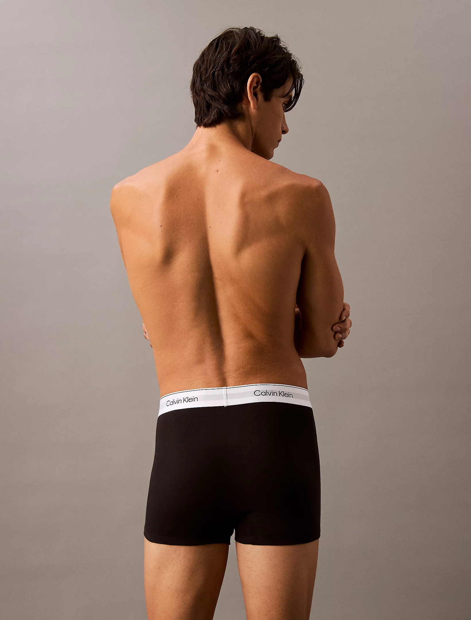 Calvin Klein miesten bokserit, ICON COTTON TRUNK 3PK Musta - Image 2