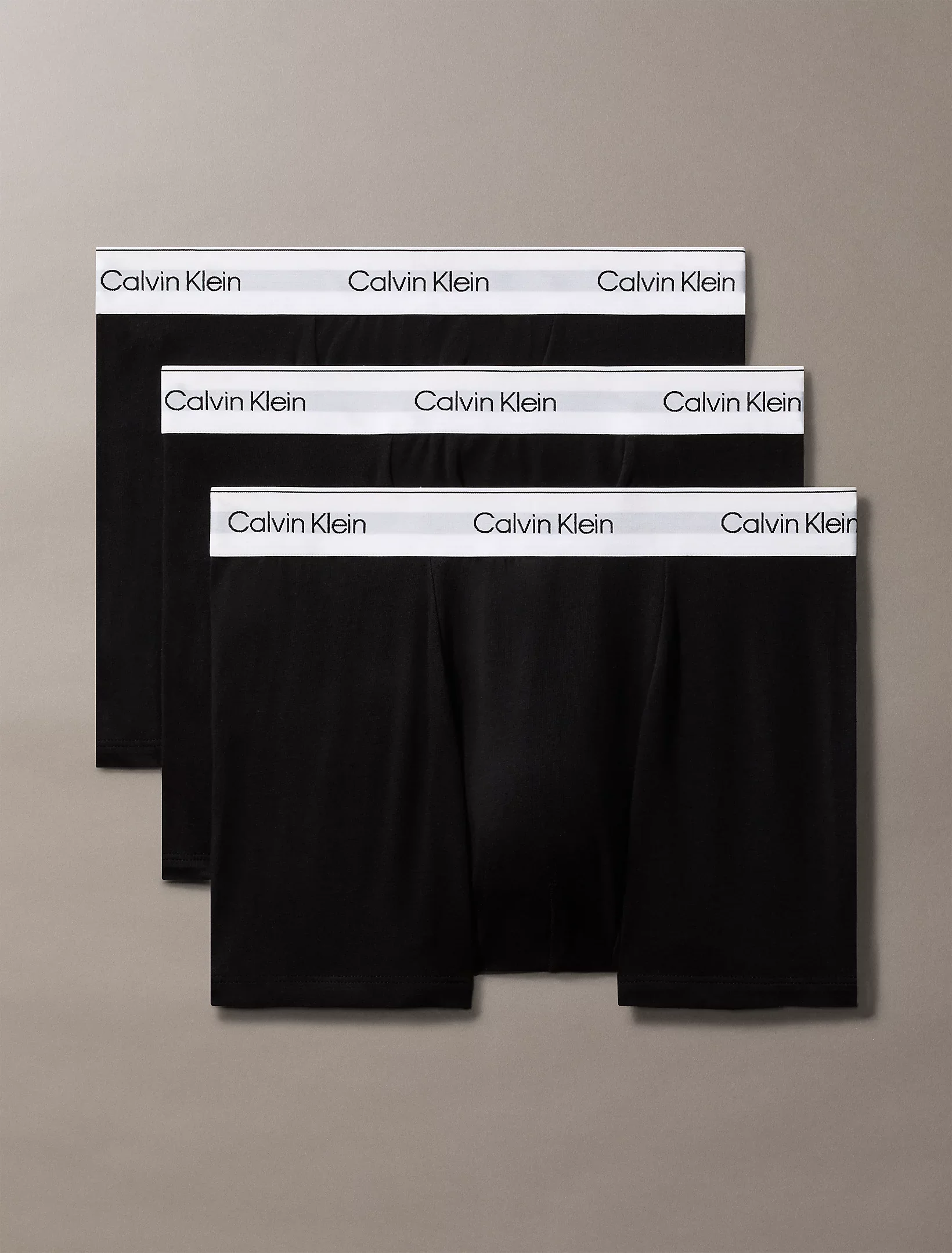 Calvin Klein miesten bokserit, ICON COTTON TRUNK 3PK Musta - Image 3