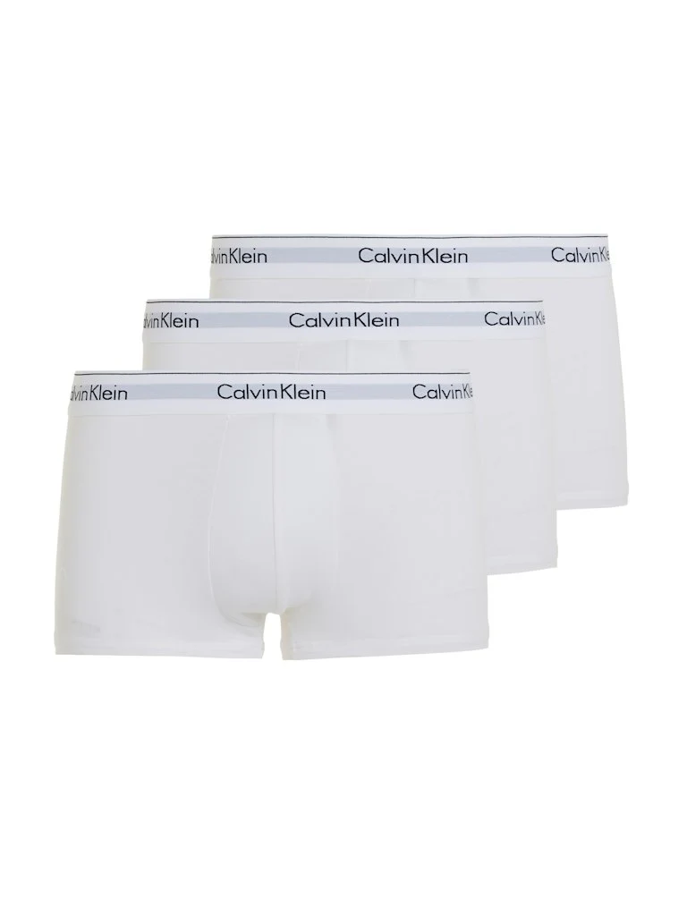 Calvin Klein Miesten Bokserit Trunk 3PK Black Valkoinen - Image 3