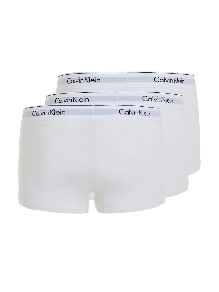 Calvin Klein Miesten Bokserit Trunk 3PK Black Valkoinen - Image 4