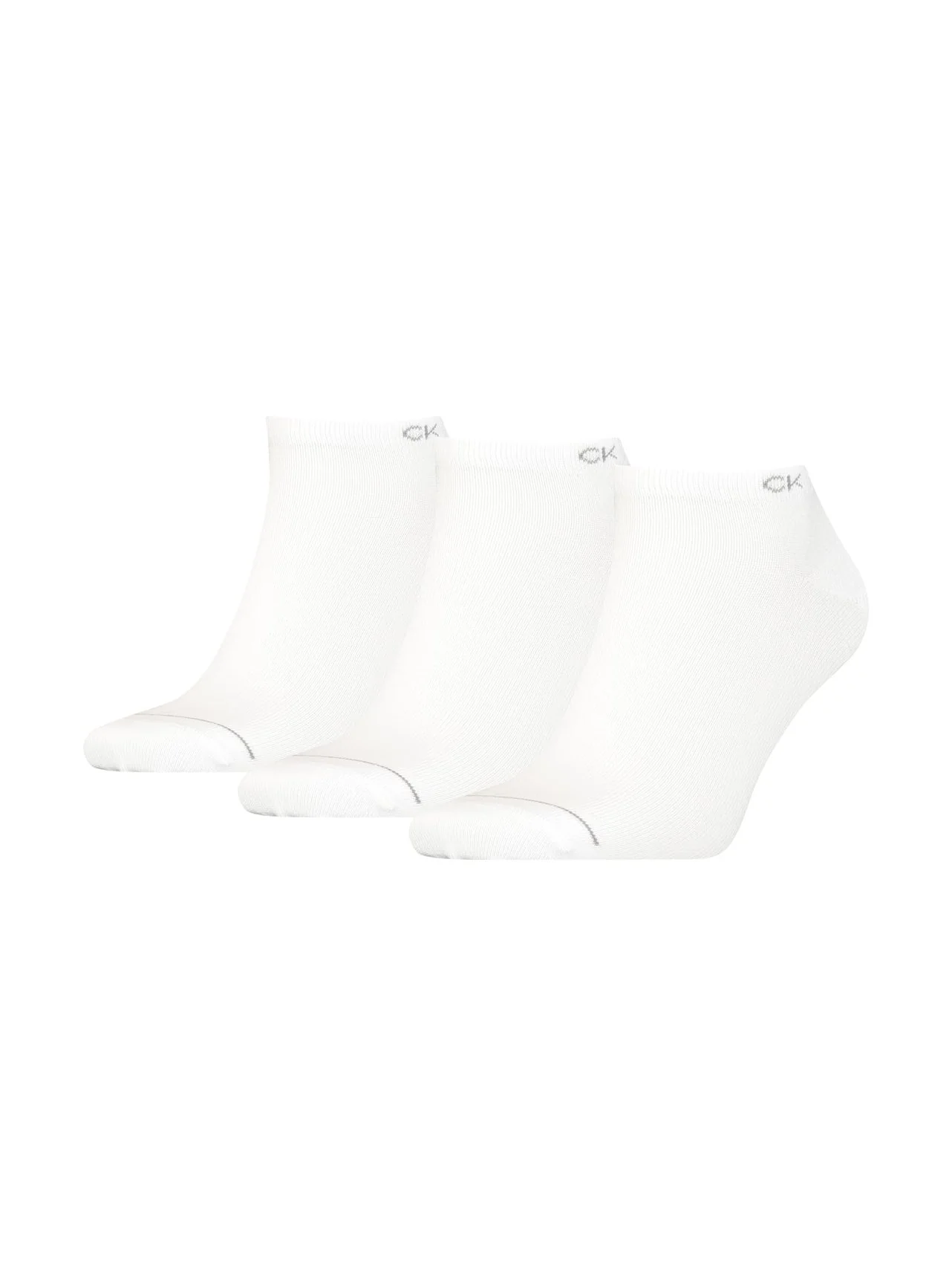 Calvin Klein Miesten Sukat 3-Pack, CK MEN SNEAKER 3P NOS Valkoinen