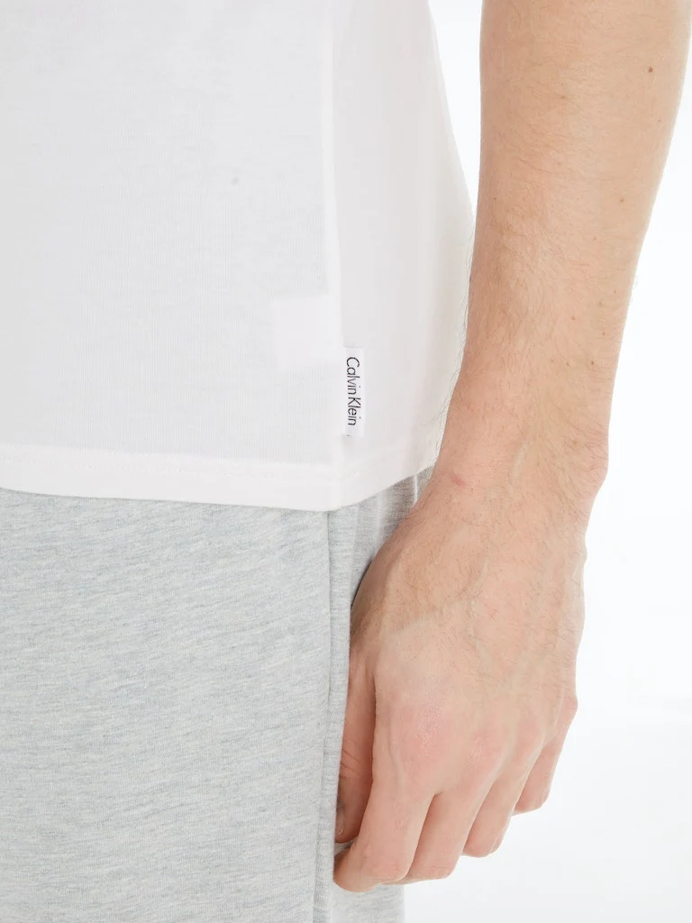 Calvin Klein Miesten T-paita, 2P SS CREW T-SHIRT NOS Valkoinen - Image 3