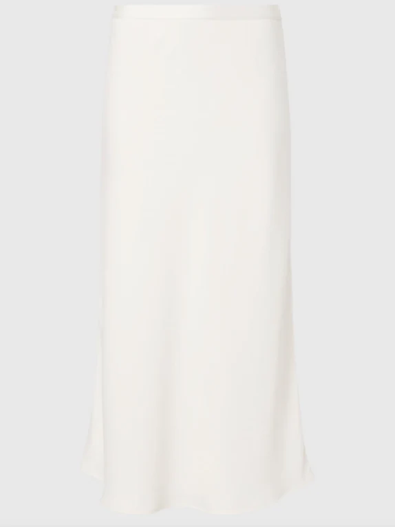 Calvin Klein Naisten Hame RECYCLED CDC BIAS CUT MIDI SKIRT Luonnonvalkoinen