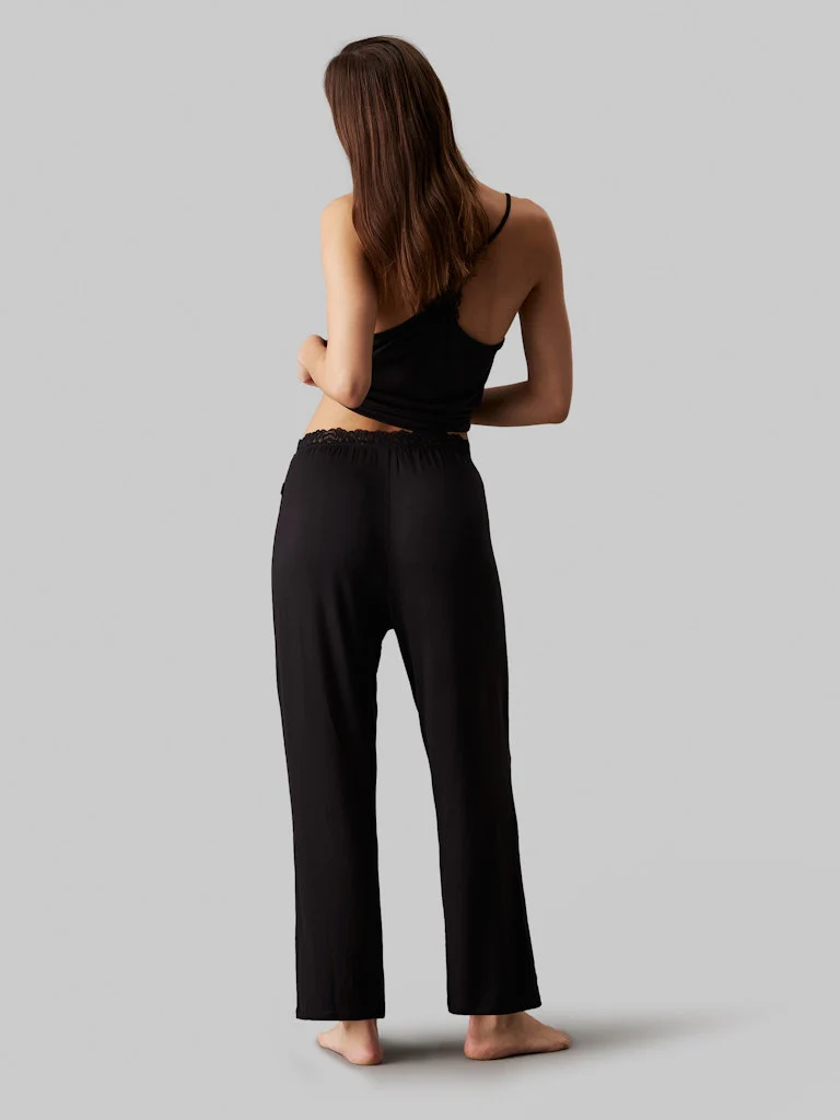 Calvin Klein Naisten Pyjamahousut, CK PANT MODAL Musta - Image 2