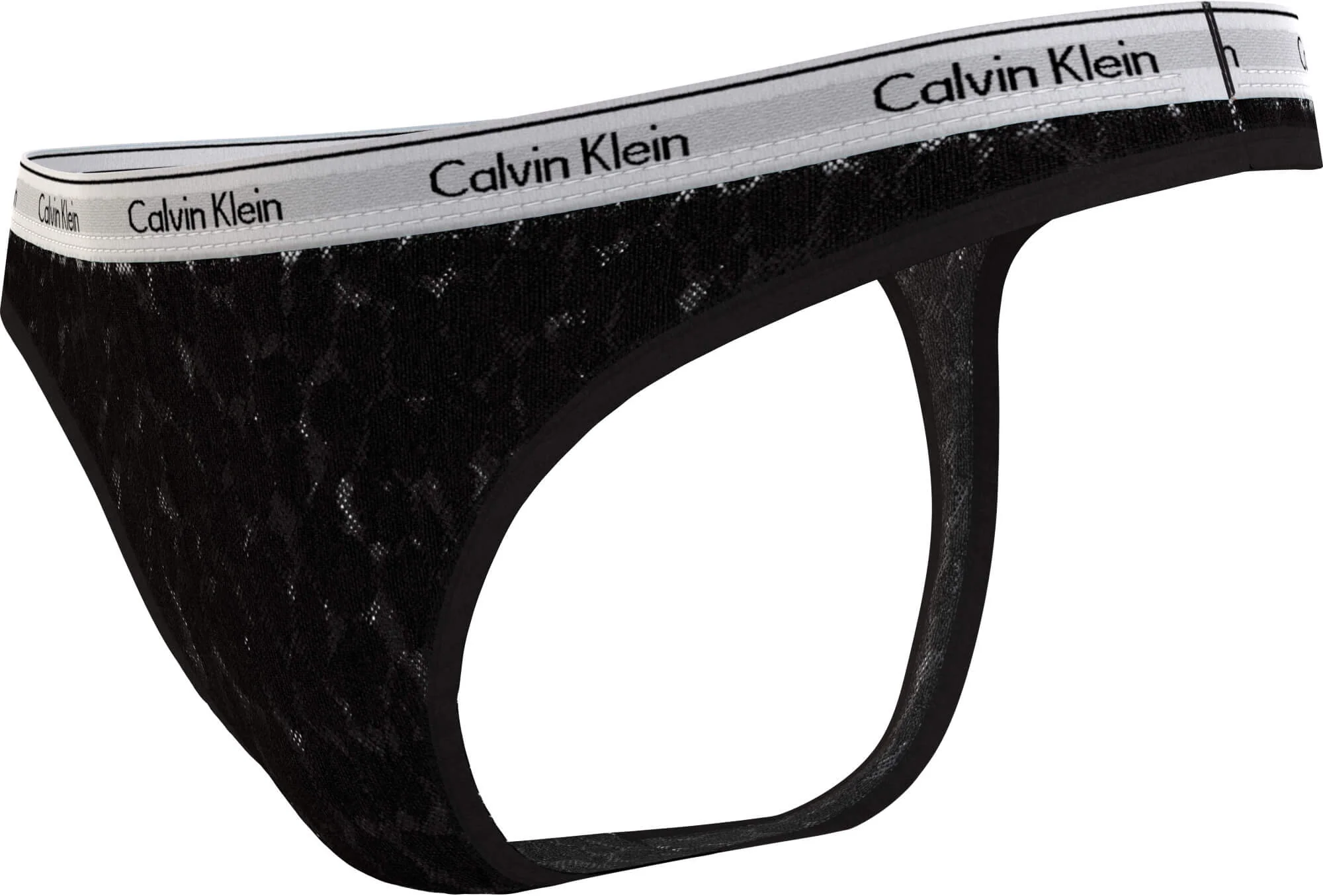 Calvin Klein naisten stringit, CK HIGH LEG THONG Musta - Image 3