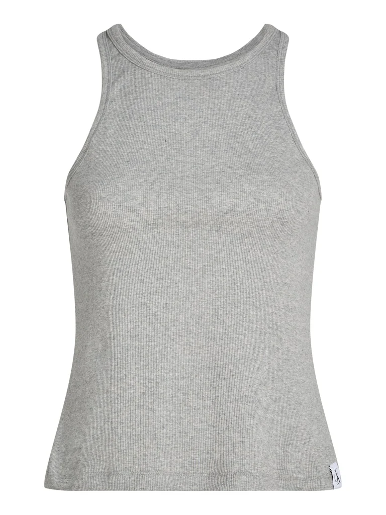 Calvin Klein naisten tank top, SLIM RIB TANK Vaaleanharmaa - Image 5