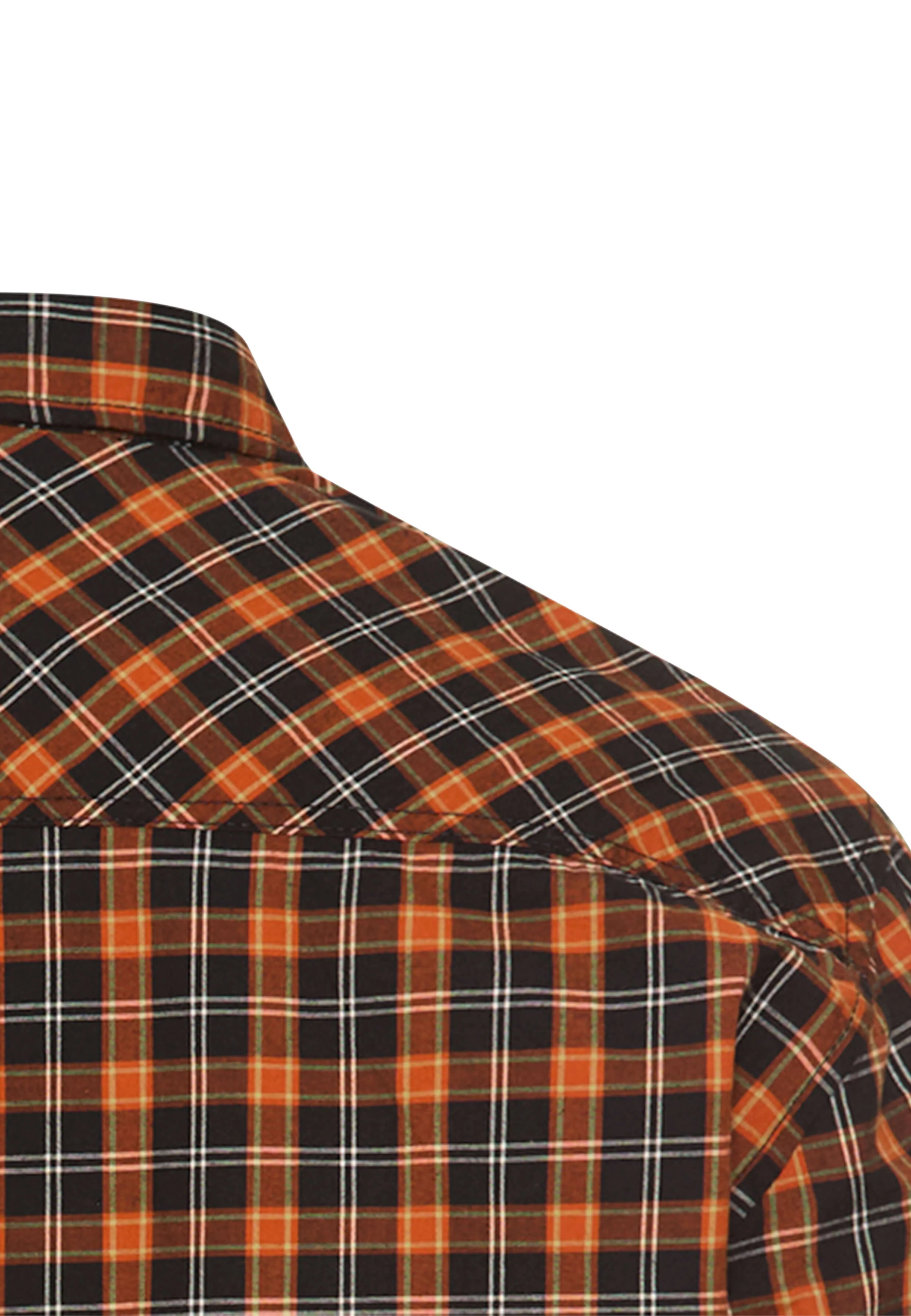 Camel Active miesten kauluspaita, CHECKED LS SHIRT Oranssi Kuosi - Image 4