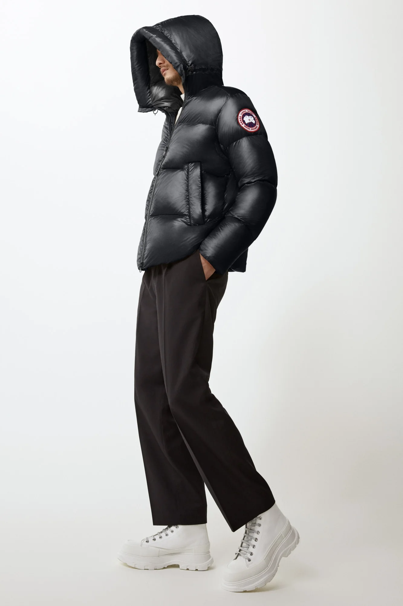 Canada Goose Miesten Untuvatakki CROFTON PUFFER-TTT Musta - Image 3