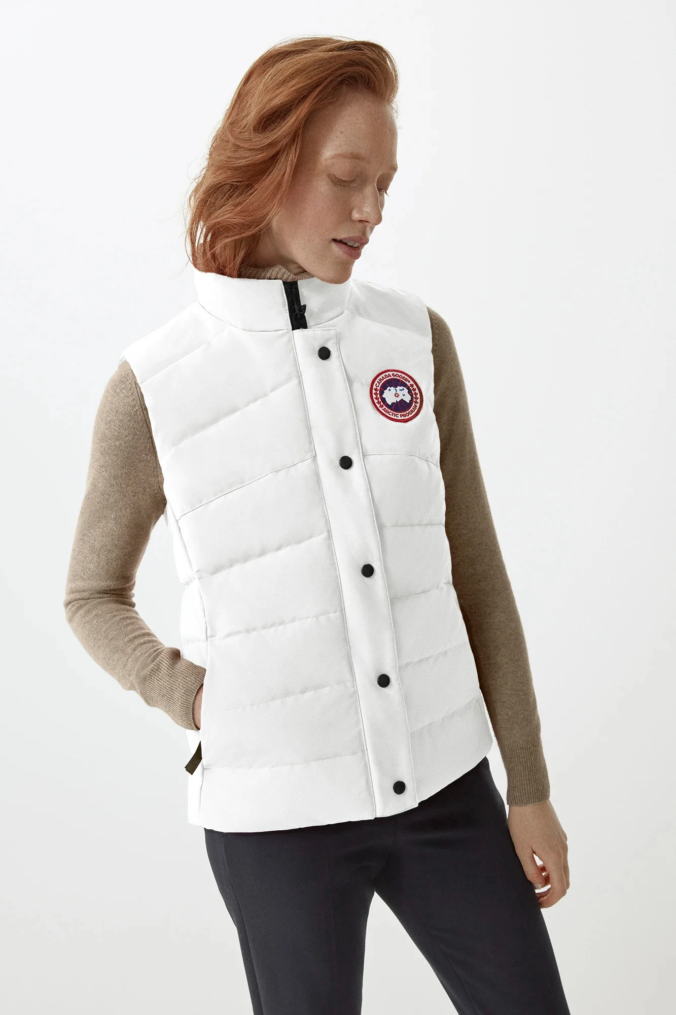 Canada Goose Naisten Liivi, FREESTYLE VEST Luonnonvalkoinen