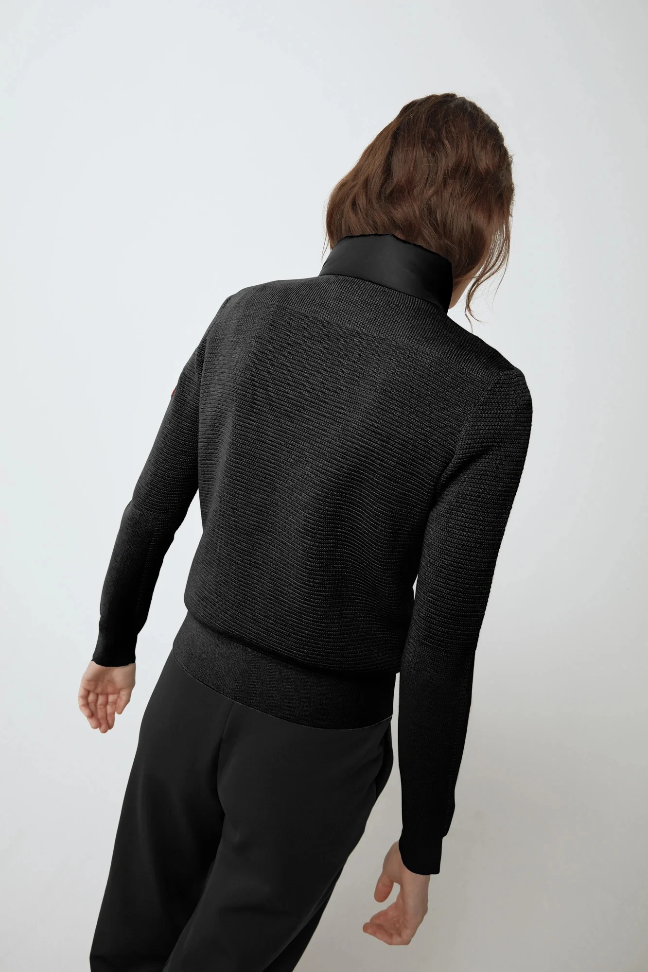 Canada Goose Naisten Kevytuntuvatakki, HYBRIDGE KNIT JACKET Musta - Image 2