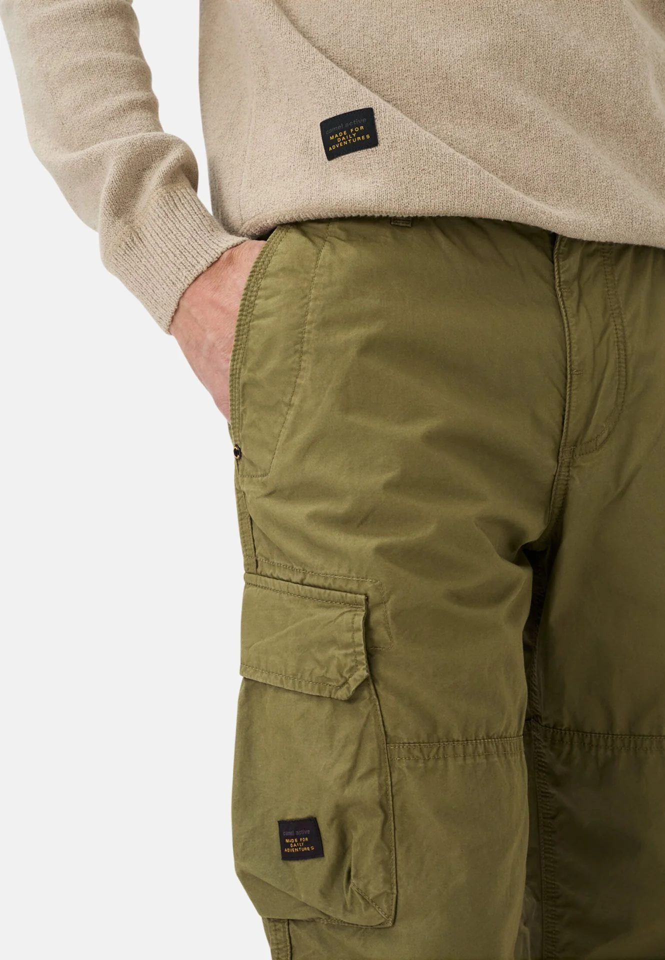 Camel Active miesten shortsit Capri Shorts LOS, khaki - Image 3