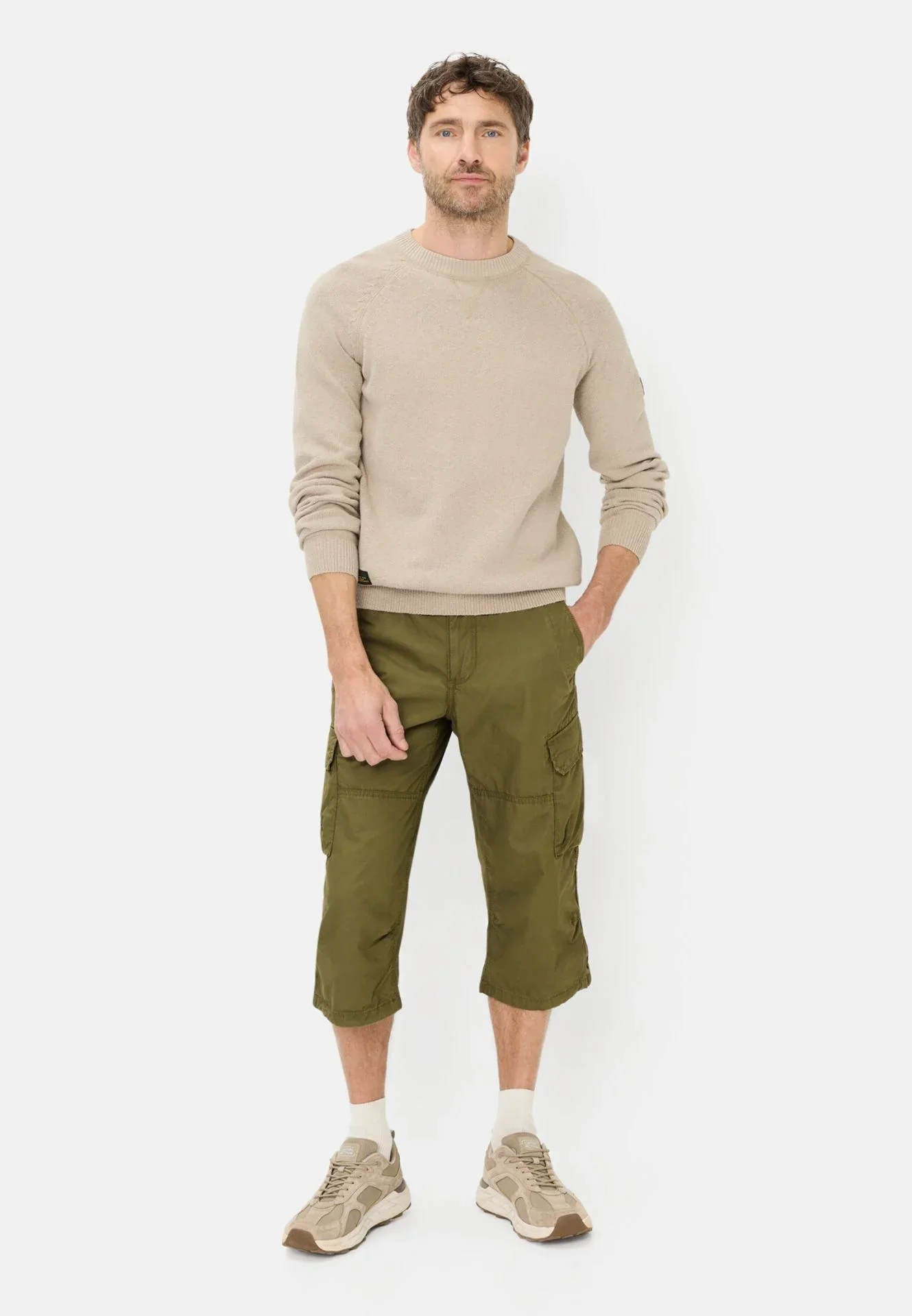 Camel Active miesten shortsit Capri Shorts LOS, khaki - Image 5