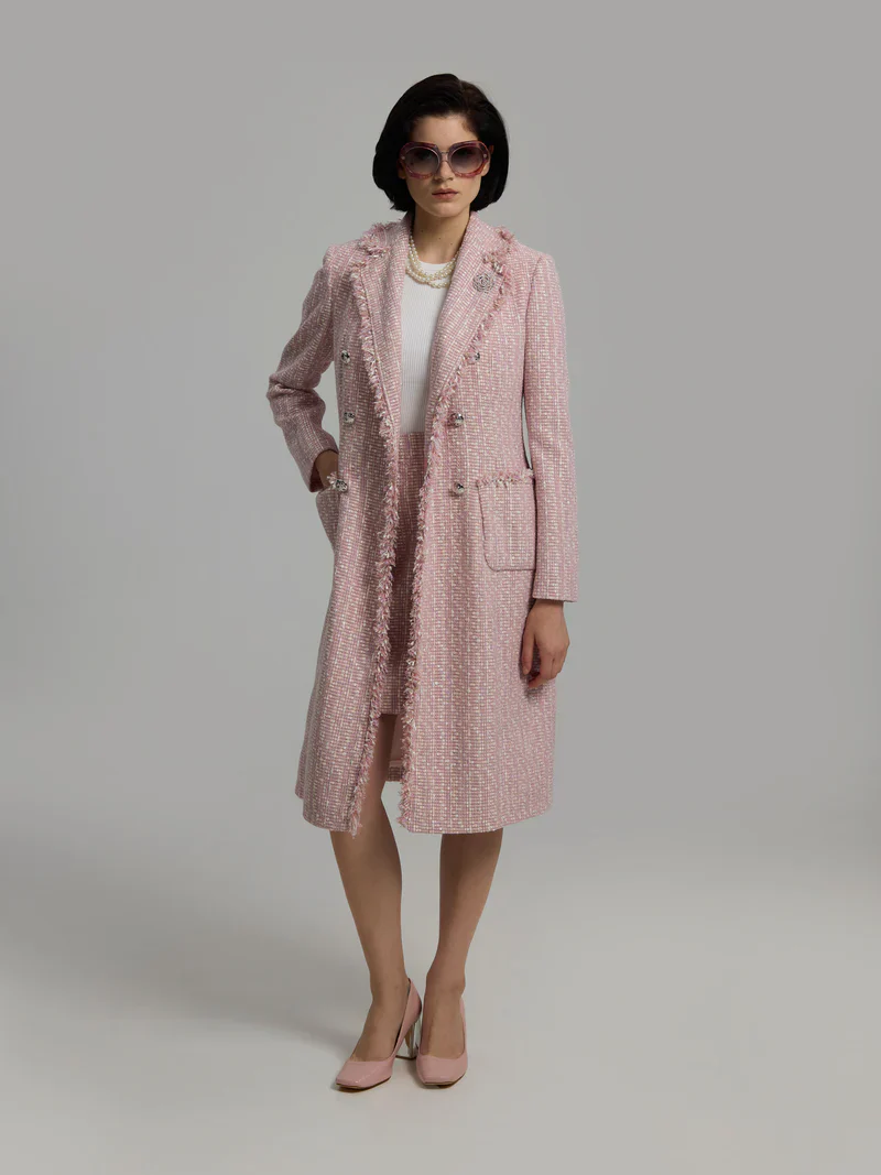 Andiata bleiserimekko Caren Coat, vaaleanpunainen - Image 4