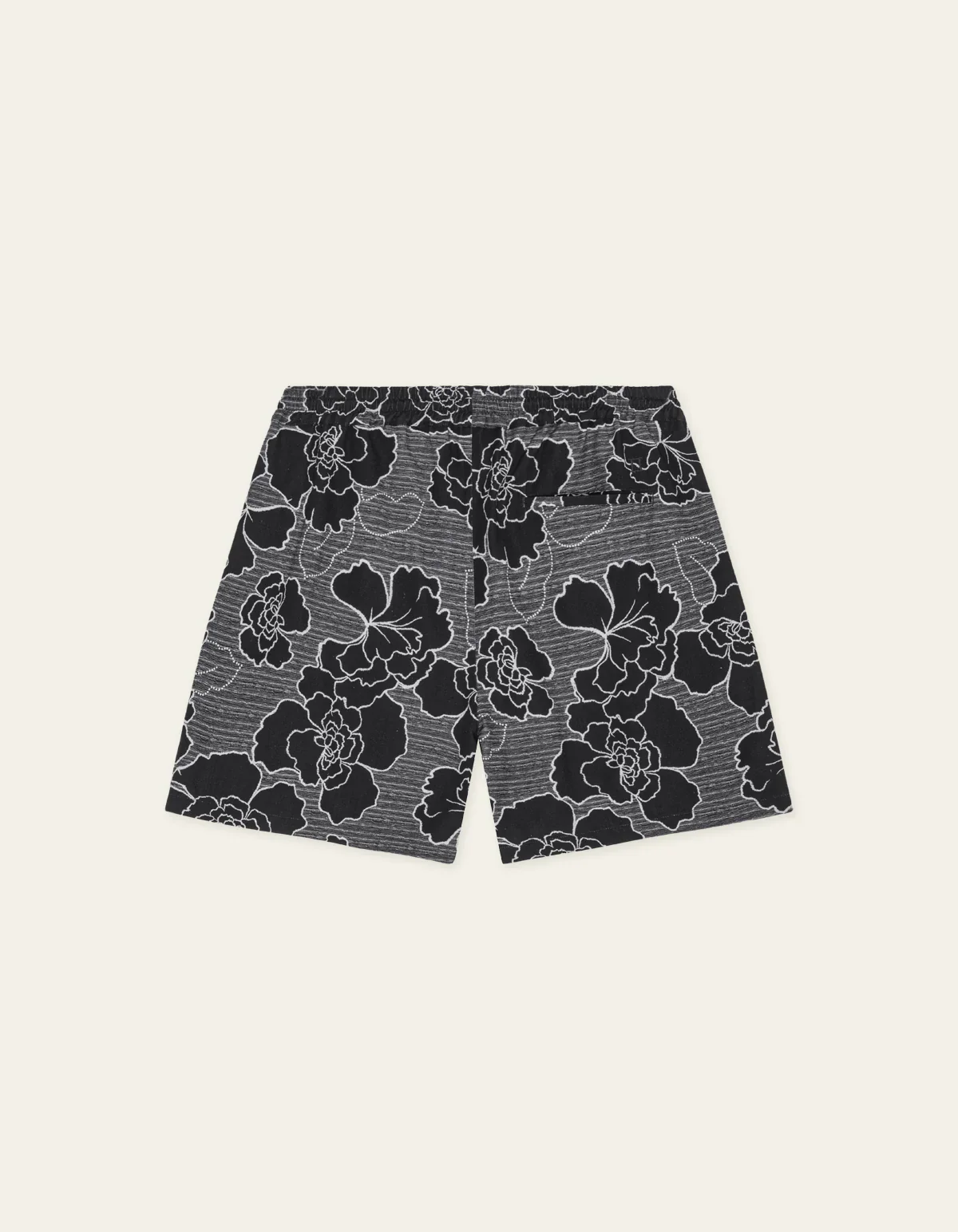 Les Deux Charlie Poppy Aop Shorts, musta - Image 3