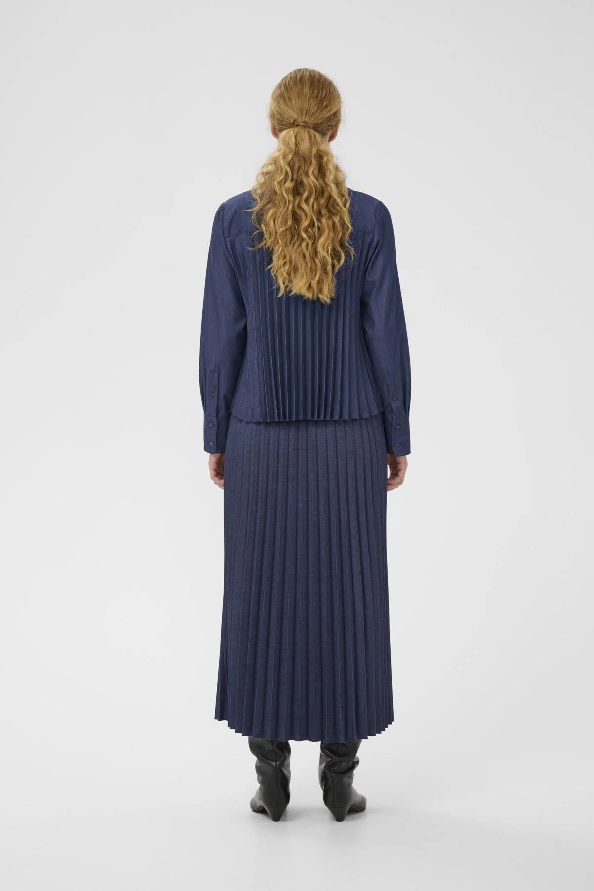 Inwear naisten paitapusero CHERRIEIW SHIRT, Dark Denim - Image 7