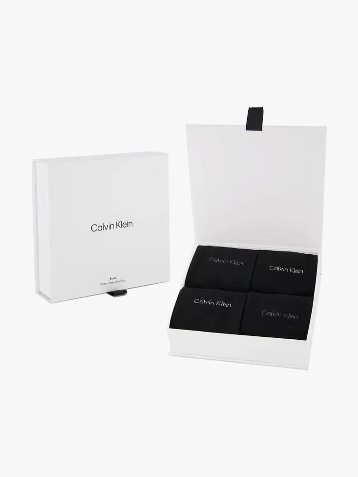 Calvin Klein Men miesten sukat 4P Giftbox Classic, musta