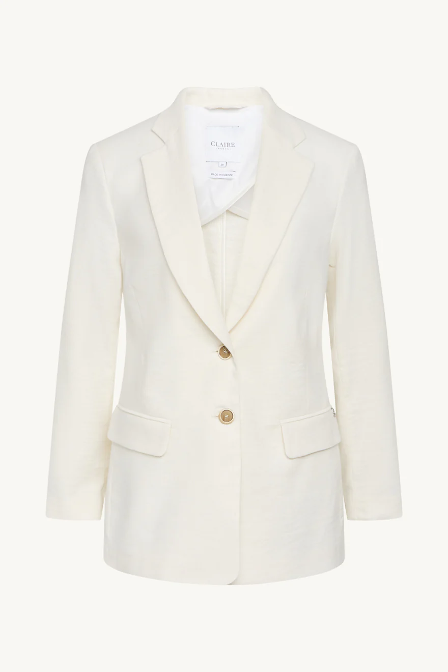 Claire naisten bleiseri ELORA BLAZER Luonnonvalkoinen - Image 2