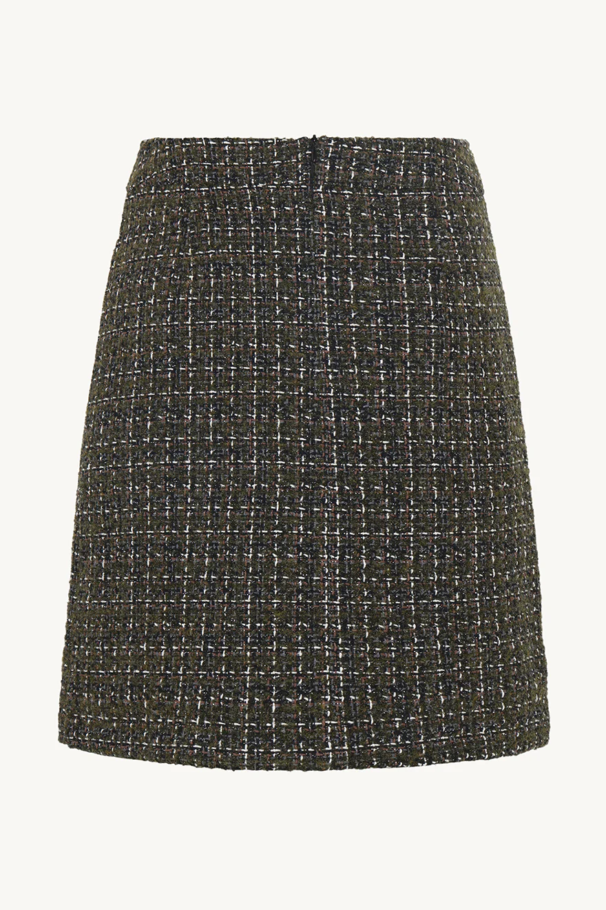 Claire naisten hame, NANINA SKIRT Musta Kuosi - Image 2