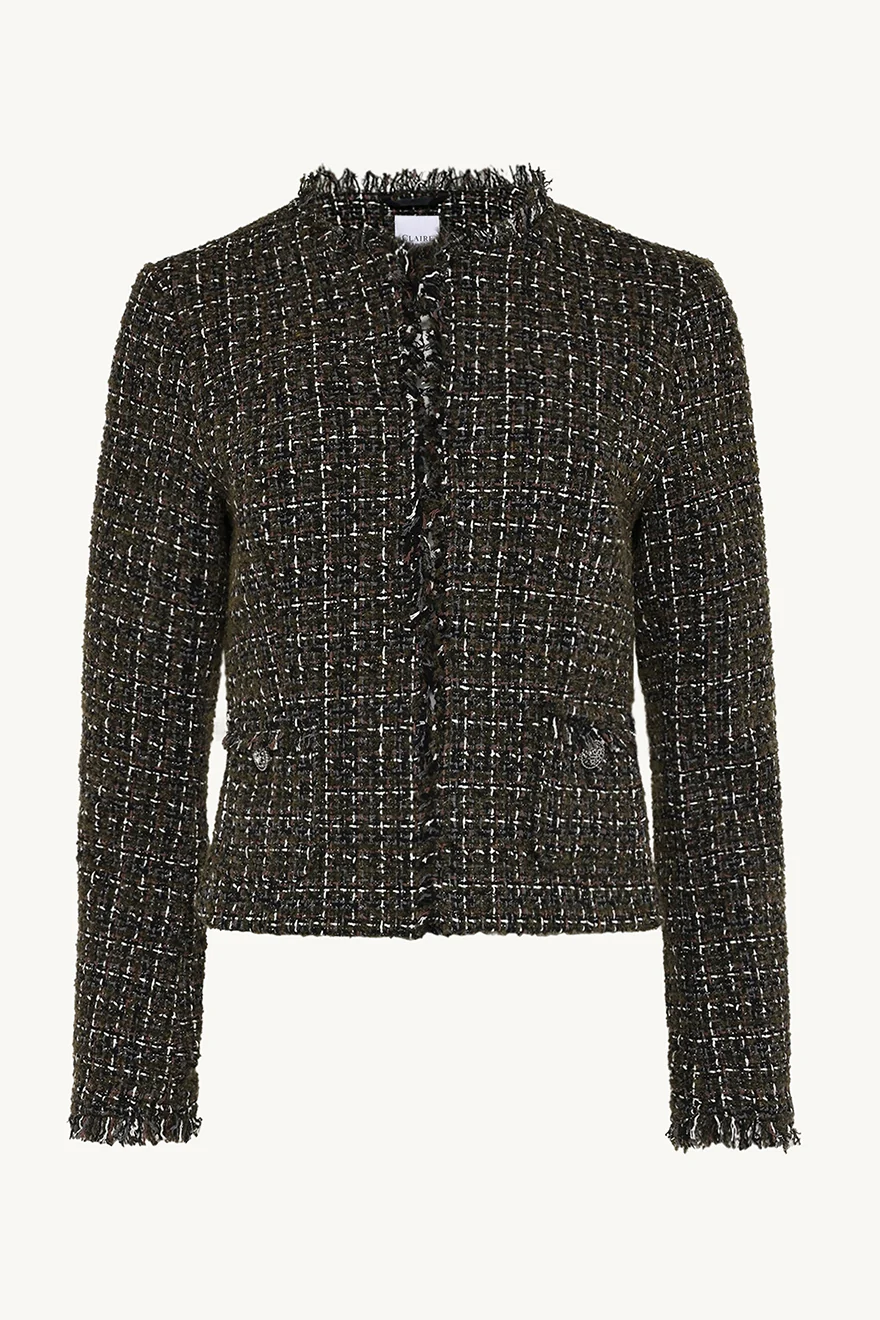 Claire naisten jakku, ELLIANA JACKET Musta Kuosi