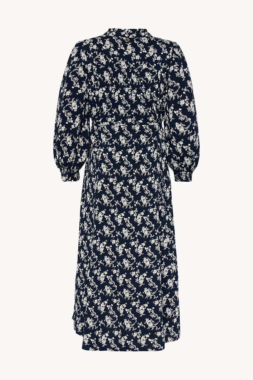 Claire naisten mekko, DAGMARA DRESS Sininen Kuosi - Image 2