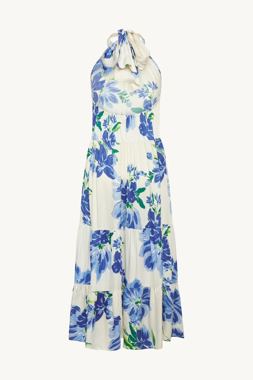 Claire Naisten Mekko, DUNIA DRESS Sininen Kuosi - Image 2