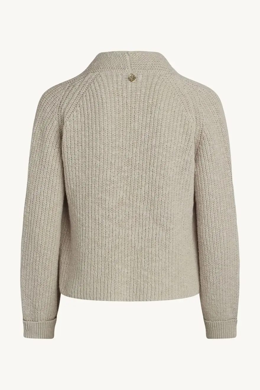 Claire naisten neule, CELINE CARDIGAN Vaalea Beige - Image 2