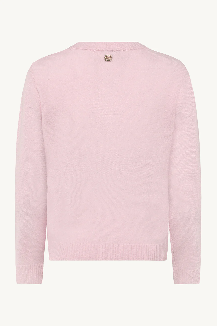 Claire naisten neulepusero, PREET KNIT Vaaleanpunainen - Image 2