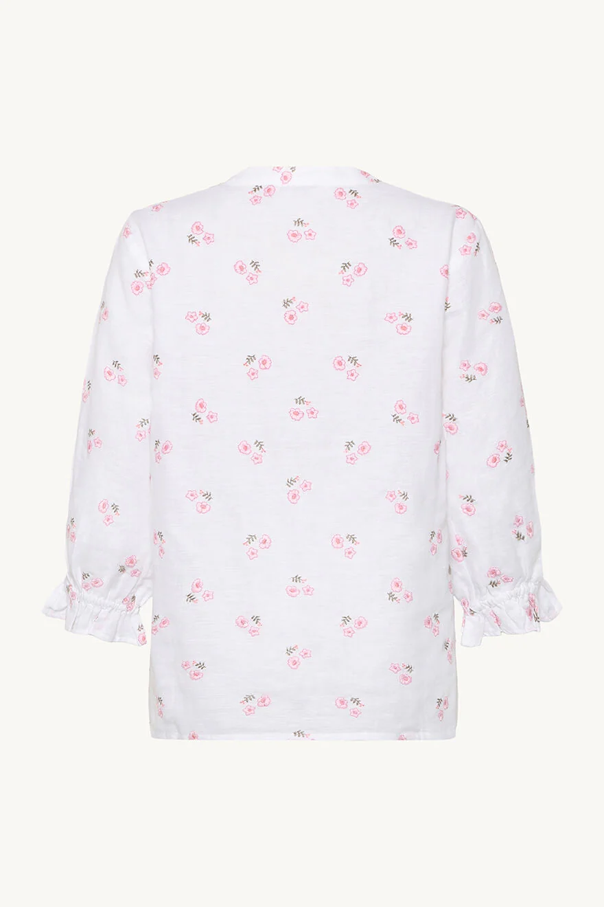 Claire naisten pusero, RIKKELIZA BLOUSE Vaaleanpunainen Kuosi - Image 2