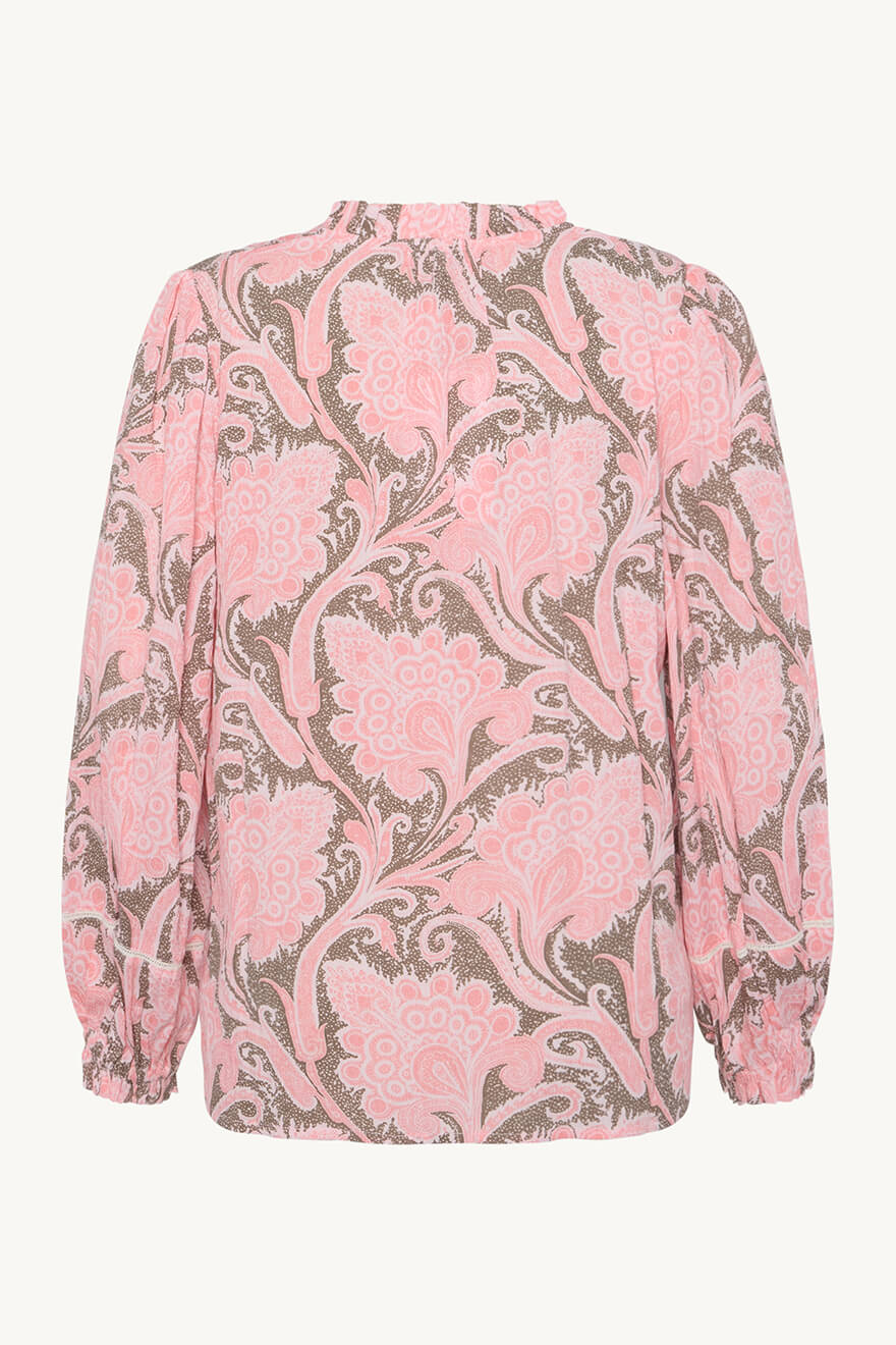 Claire naisten pusero, RINE BLOUSE Vaaleanpunainen Kuosi - Image 2