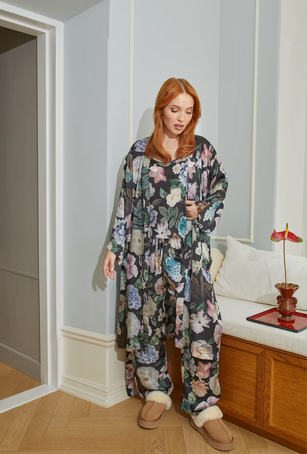 Klement naisten aamutakki Cloe Kimono, monivärinen kuosi - Image 3