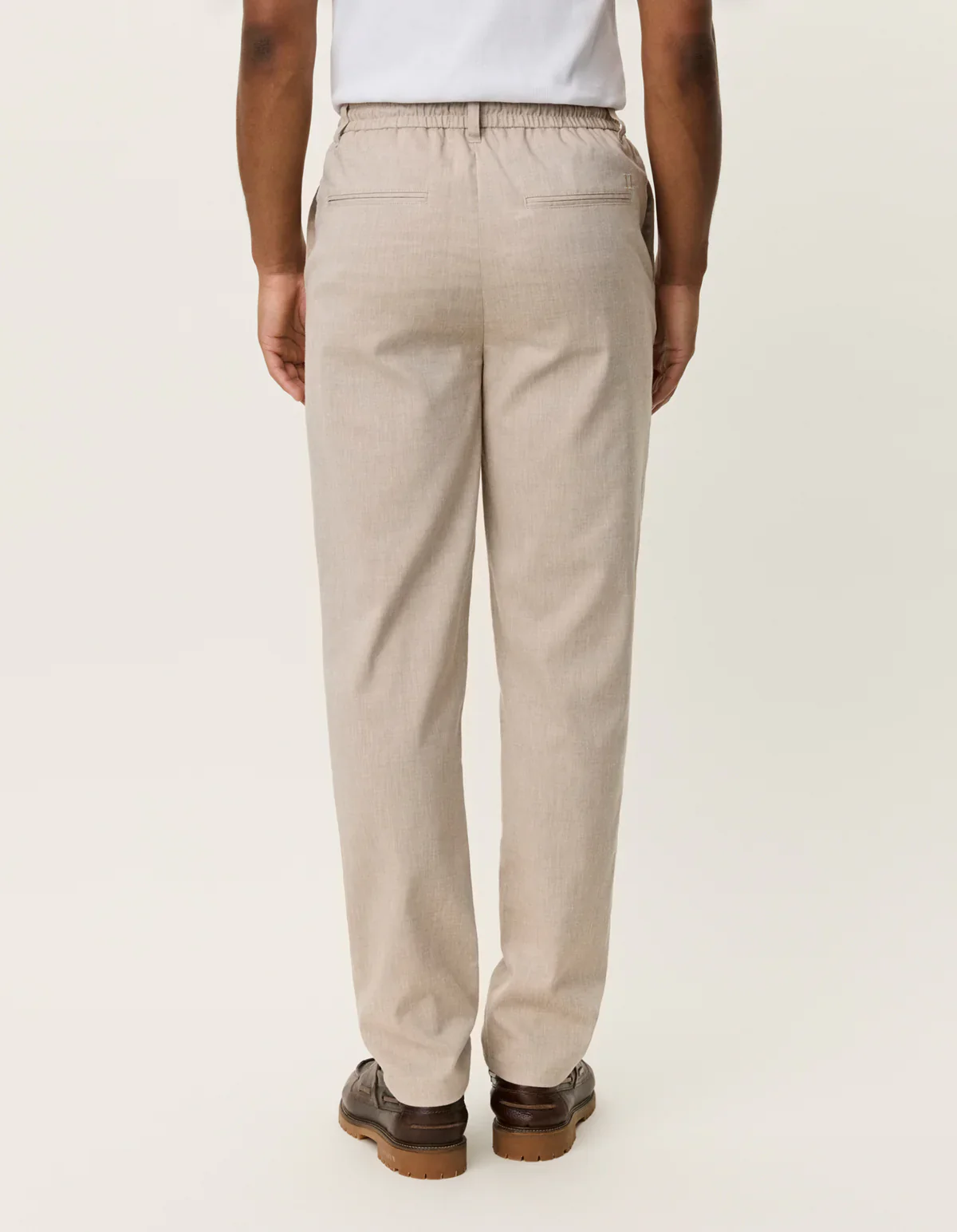 Les Deux miesten housut Como Tapered Slub Pants, beige - Image 2