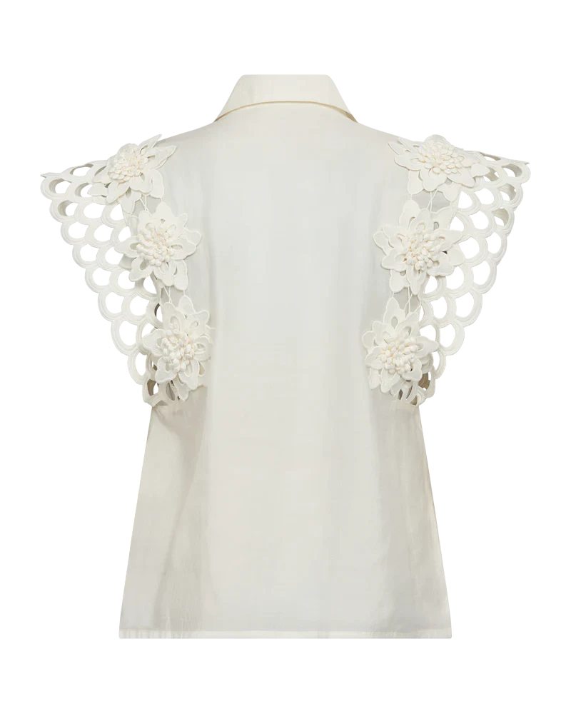 Copenhagen Muse naisten paita Molly Shirt, luonnonvalkoinen - Image 3