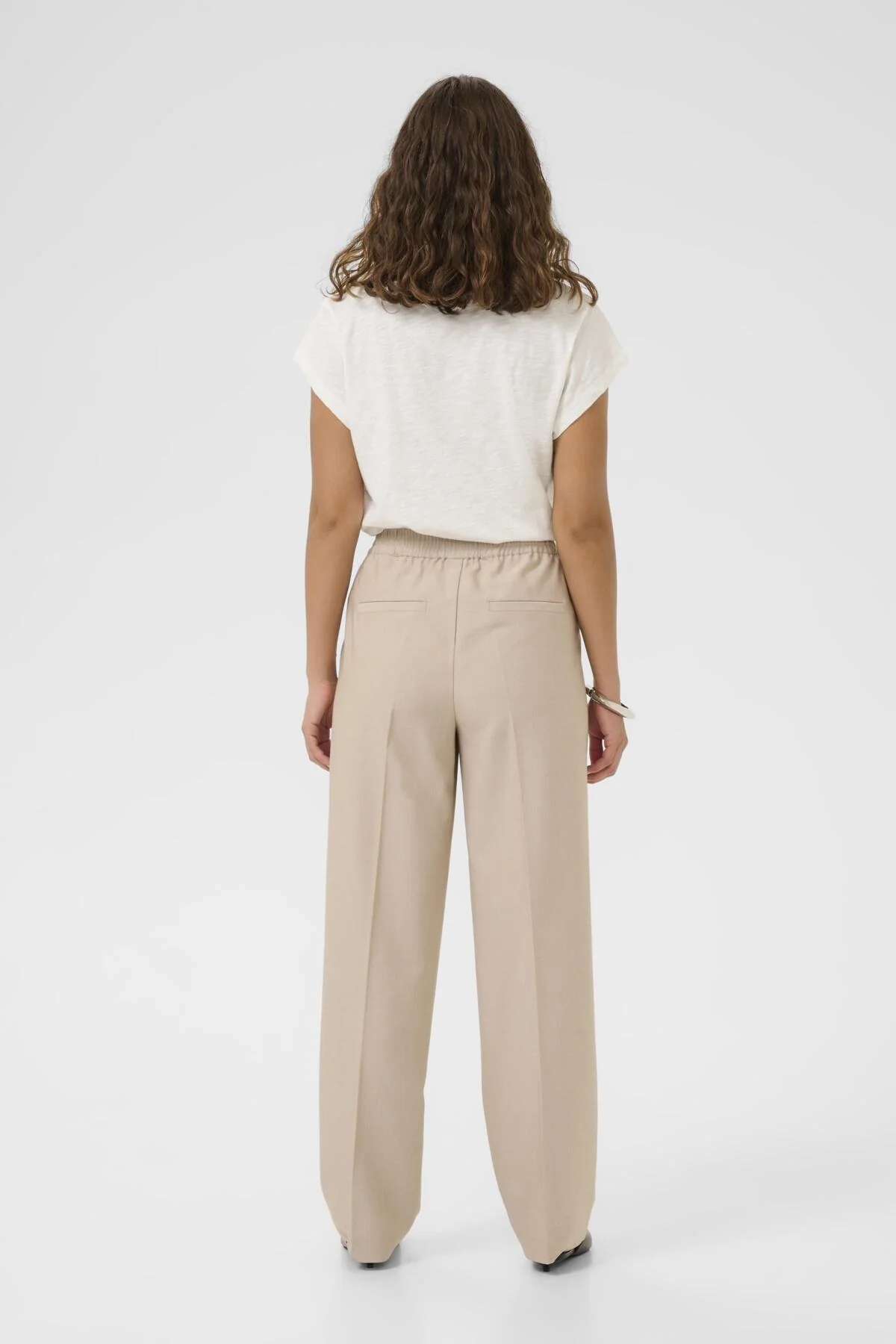 Culture naisten housut CUcollina Pants, Dune Melange - Image 2