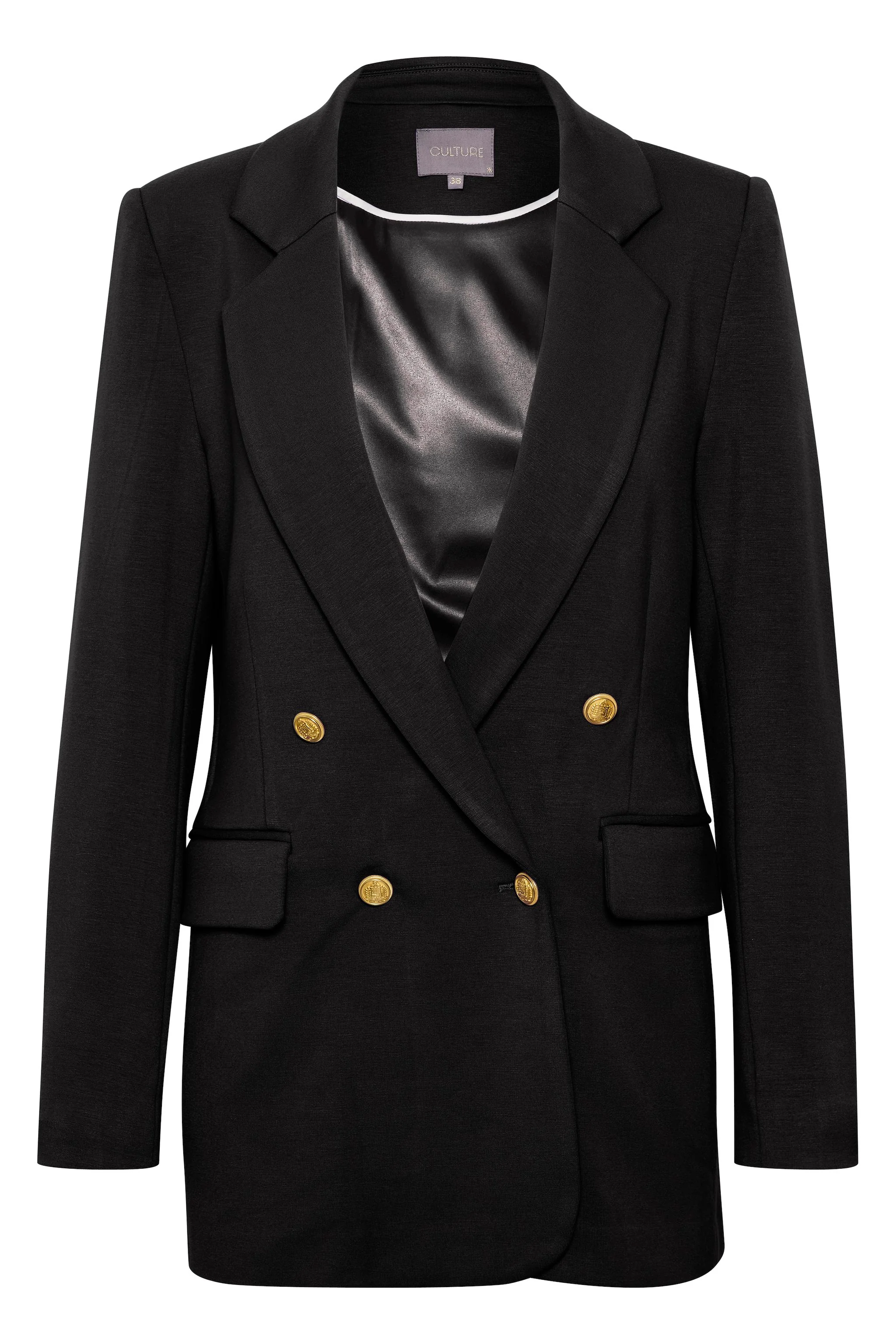 Culture Naisten Bleiseri, AD-EVA CLASSIC BLAZER Black - Image 3