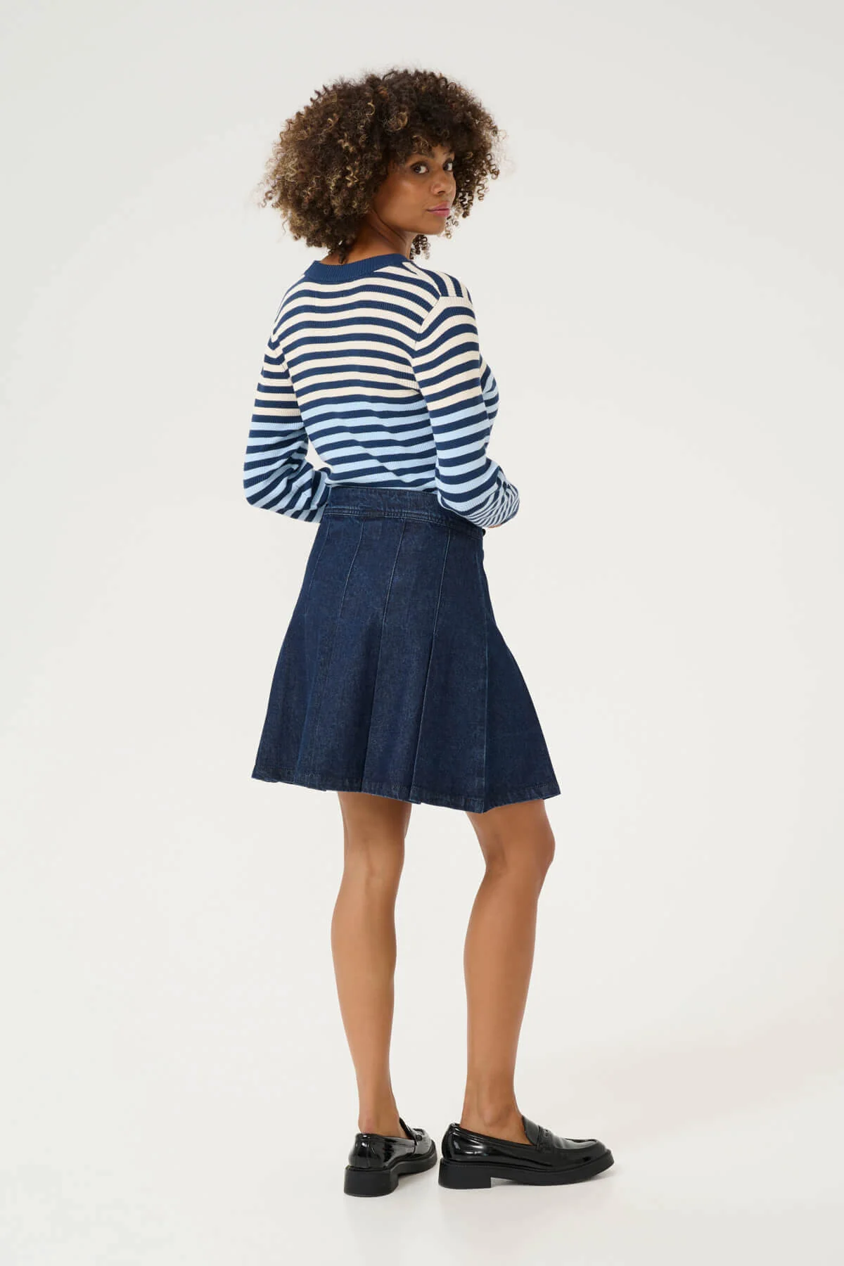 Culture naisten farkkuhame, CUBINK ROSELLE SKIRT Darkblue Wash - Image 2