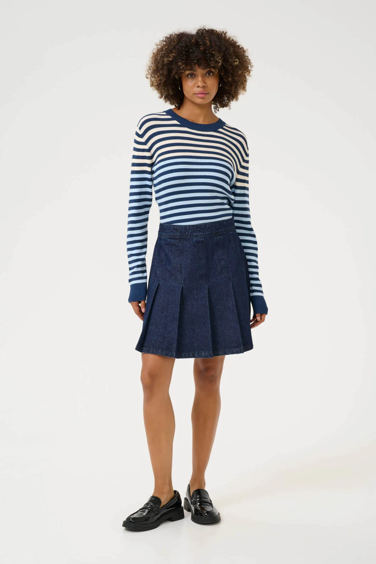 Culture naisten farkkuhame, CUBINK ROSELLE SKIRT Darkblue Wash - Image 3