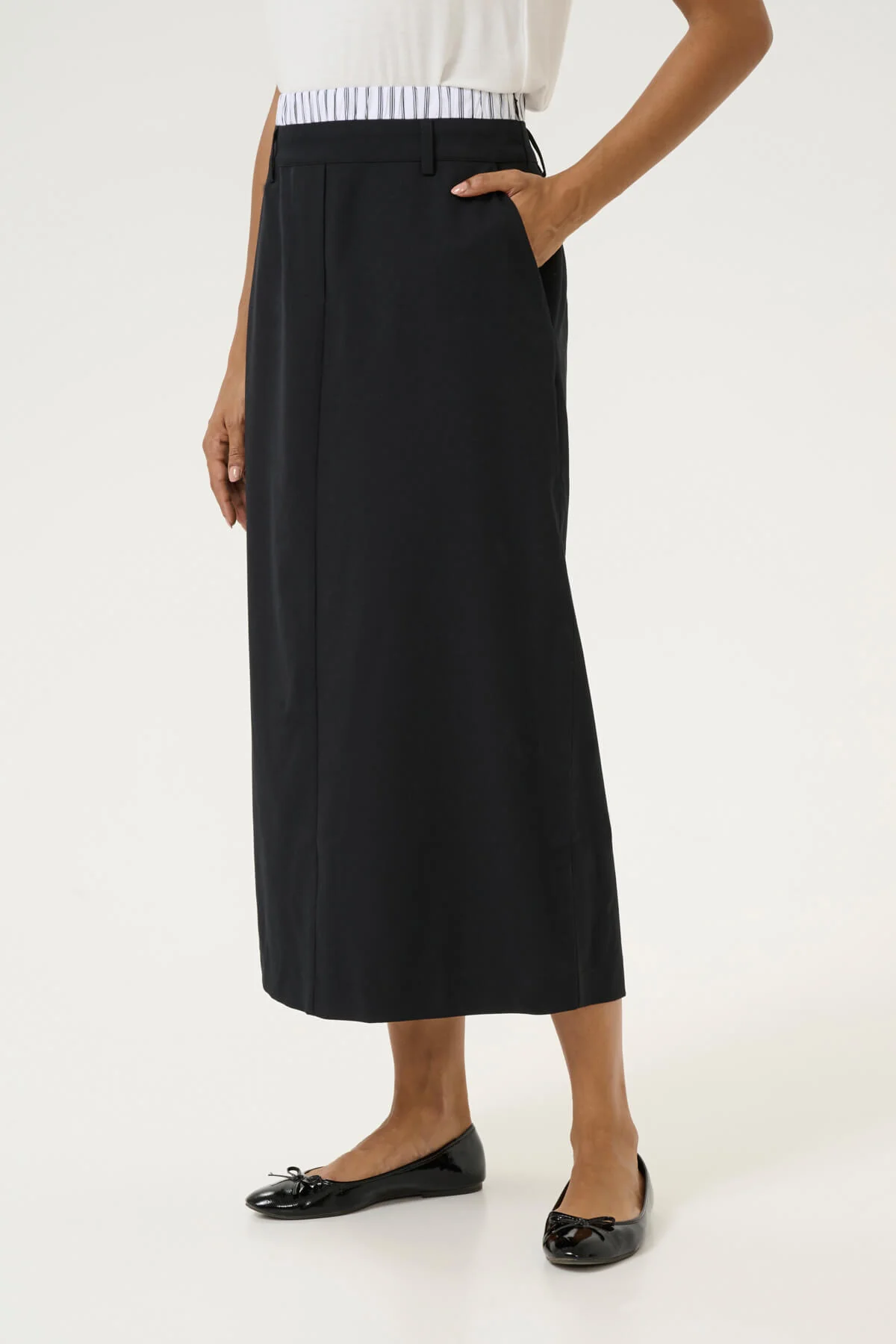 Culture naisten hame, CUCHERSTIN ANIE SKIRT Black - Image 3