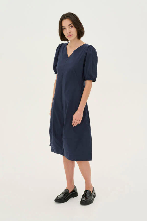 CULTURE, Naisten Mekko, ANTOINETT SS DRESS Blue Iris