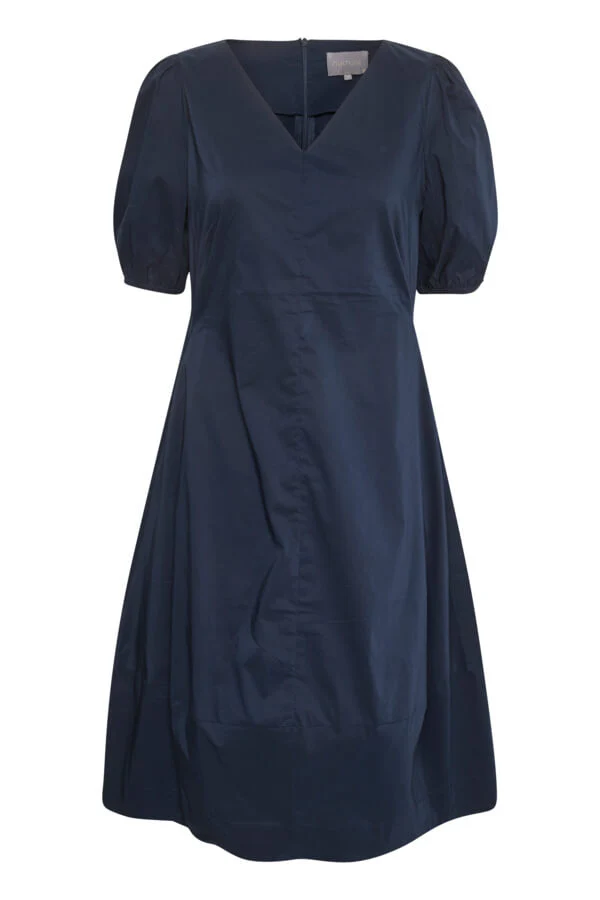 CULTURE, Naisten Mekko, ANTOINETT SS DRESS Blue Iris - Image 3