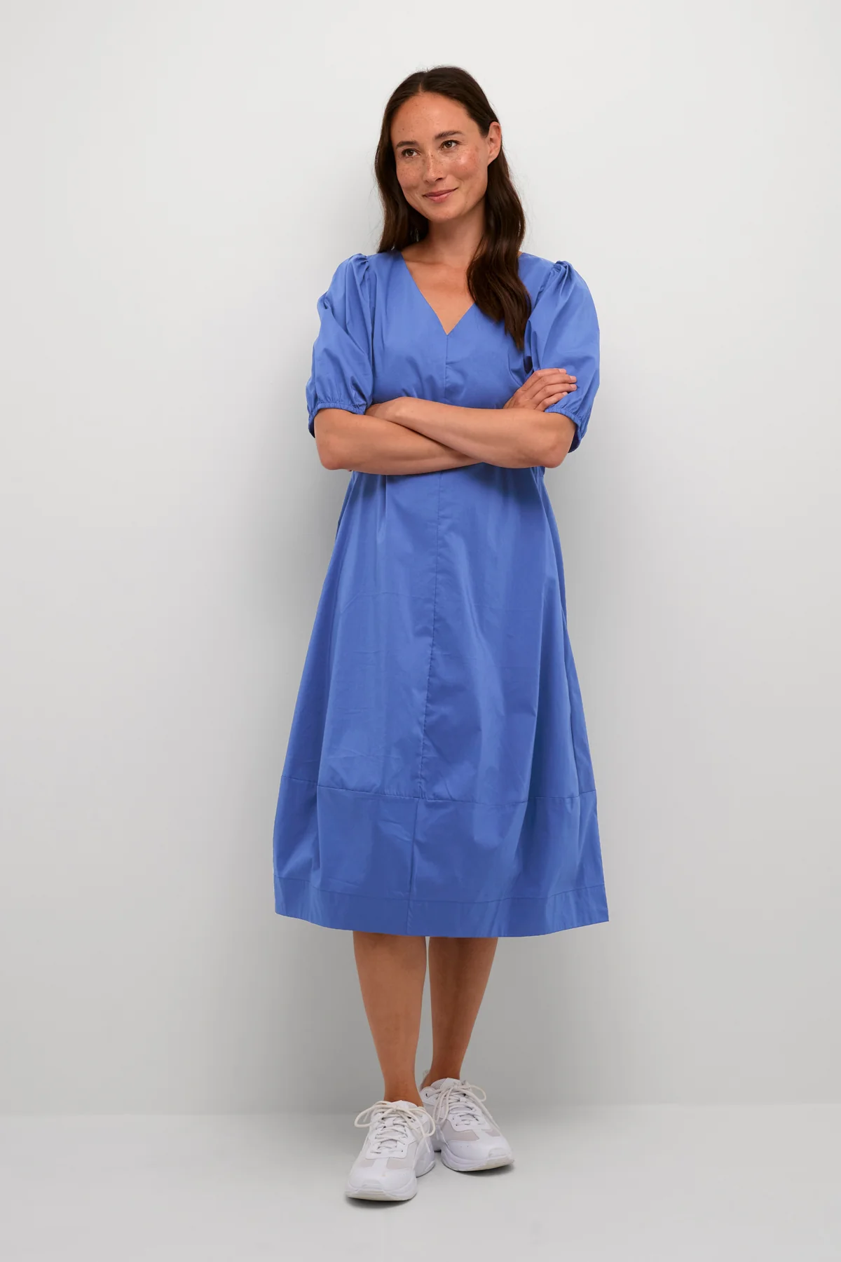 CULTURE, Naisten Mekko, ANTOINETT SS DRESS Sininen