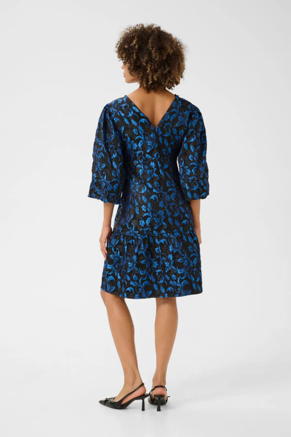 Culture naisten mekko, CUASTRO DRESS Blue Flower - Image 2