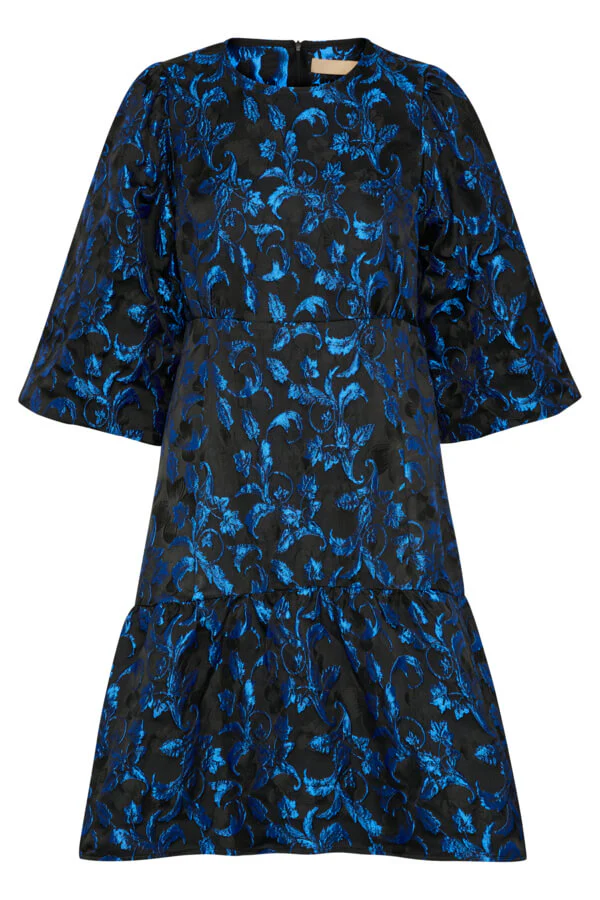 Culture naisten mekko, CUASTRO DRESS Blue Flower - Image 3