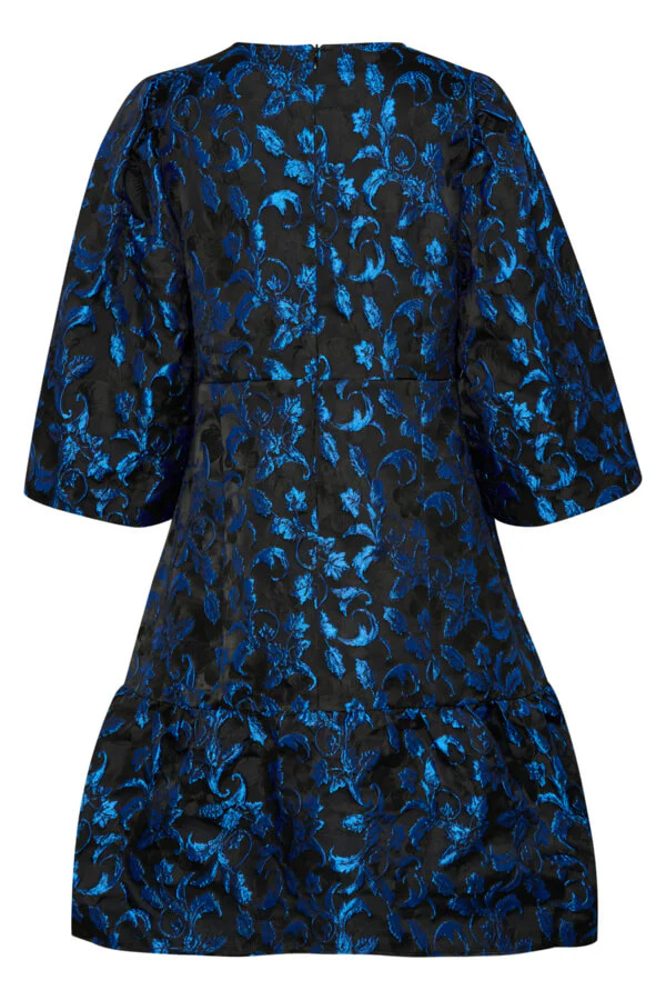 Culture naisten mekko, CUASTRO DRESS Blue Flower - Image 4