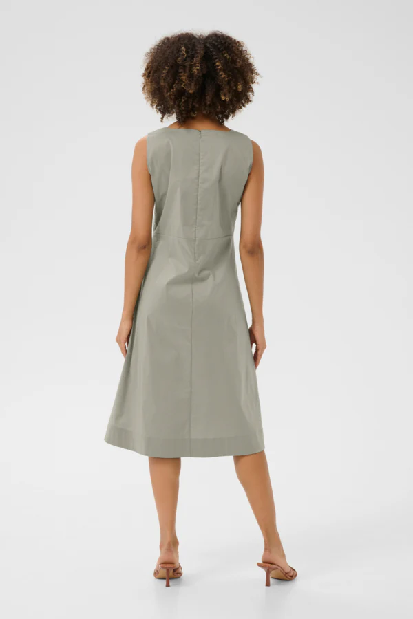 Culture naisten mekko, CUNOVI ANTOINETT SLEEVELESS DRESS Seagrass - Image 2