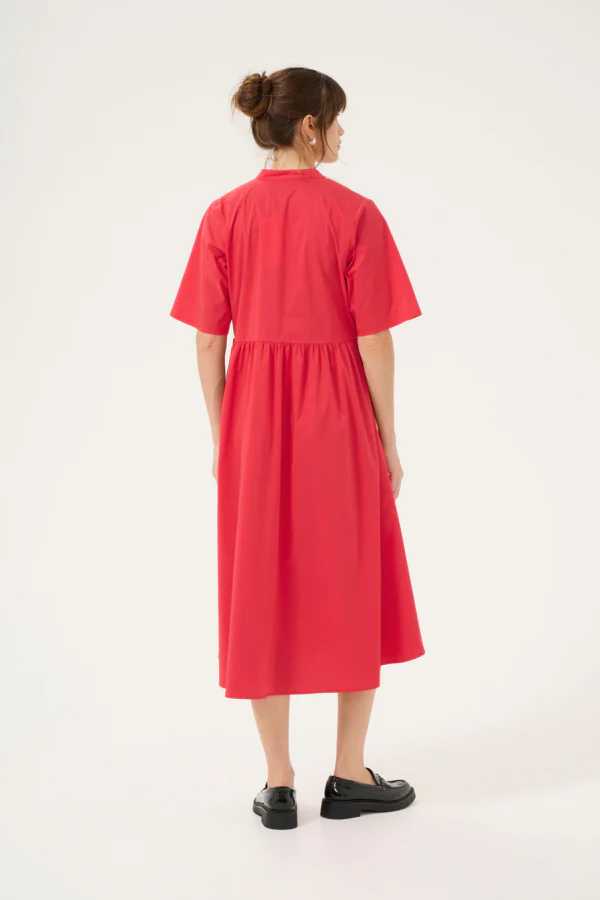 Culture naisten mekko, CUZETA ANTOINETT DRESS Fiery Red - Image 2