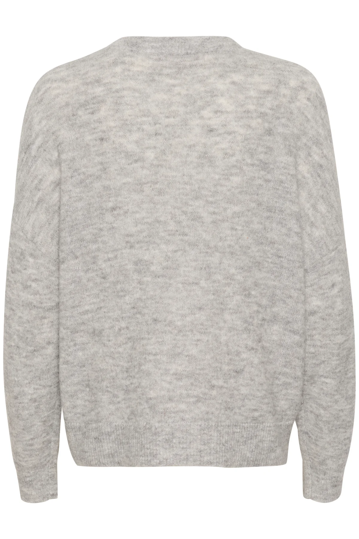Culture Naisten Neuletakki, K-CACHEIA CARDIGAN Light Grey Melange - Image 4